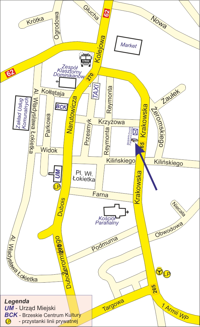 mapa dojazdu